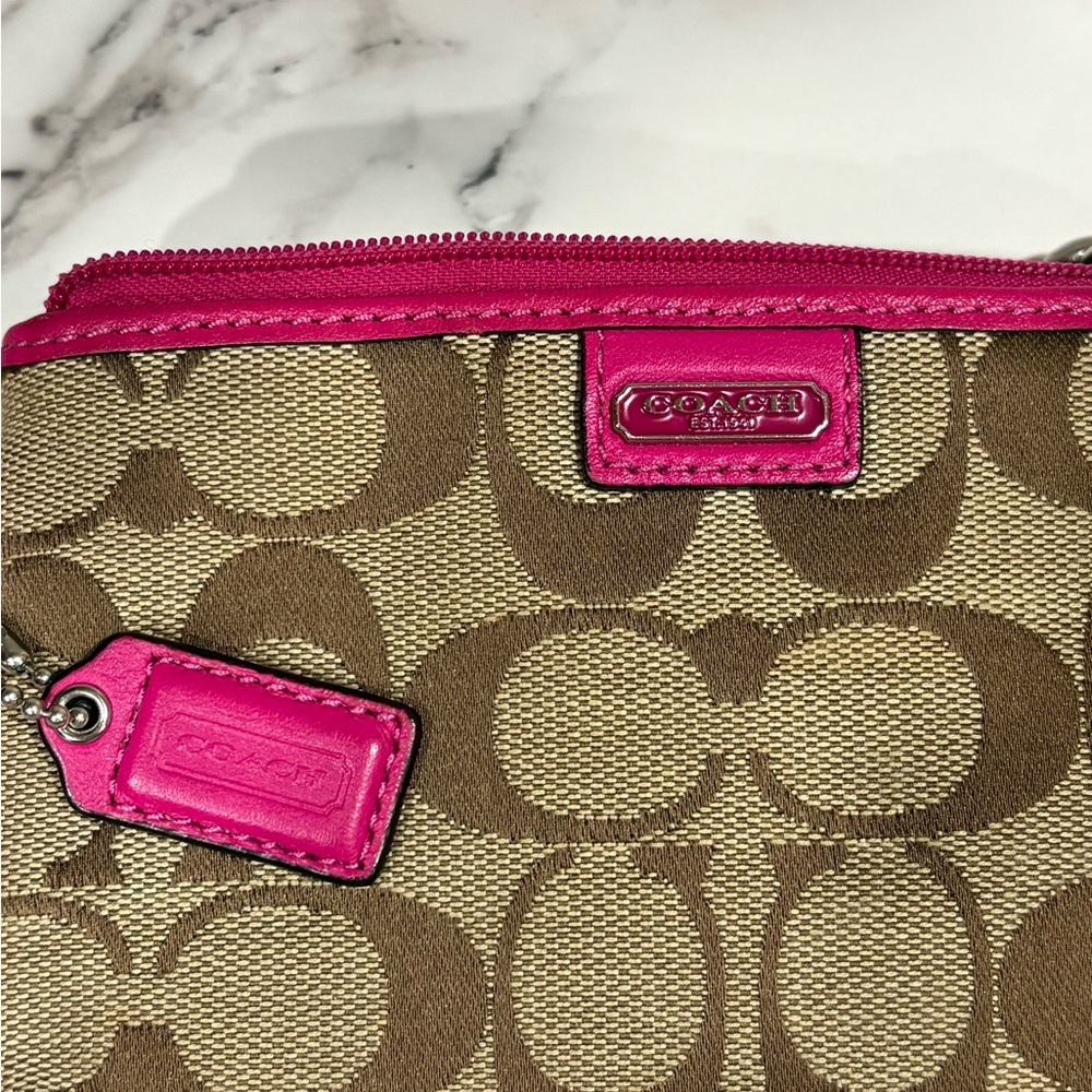 Coach legacy purse combo with matching wristlet - Picture 8 of 16